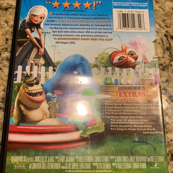 Monsters Vs Aliens DVD - Picture 2 of 2